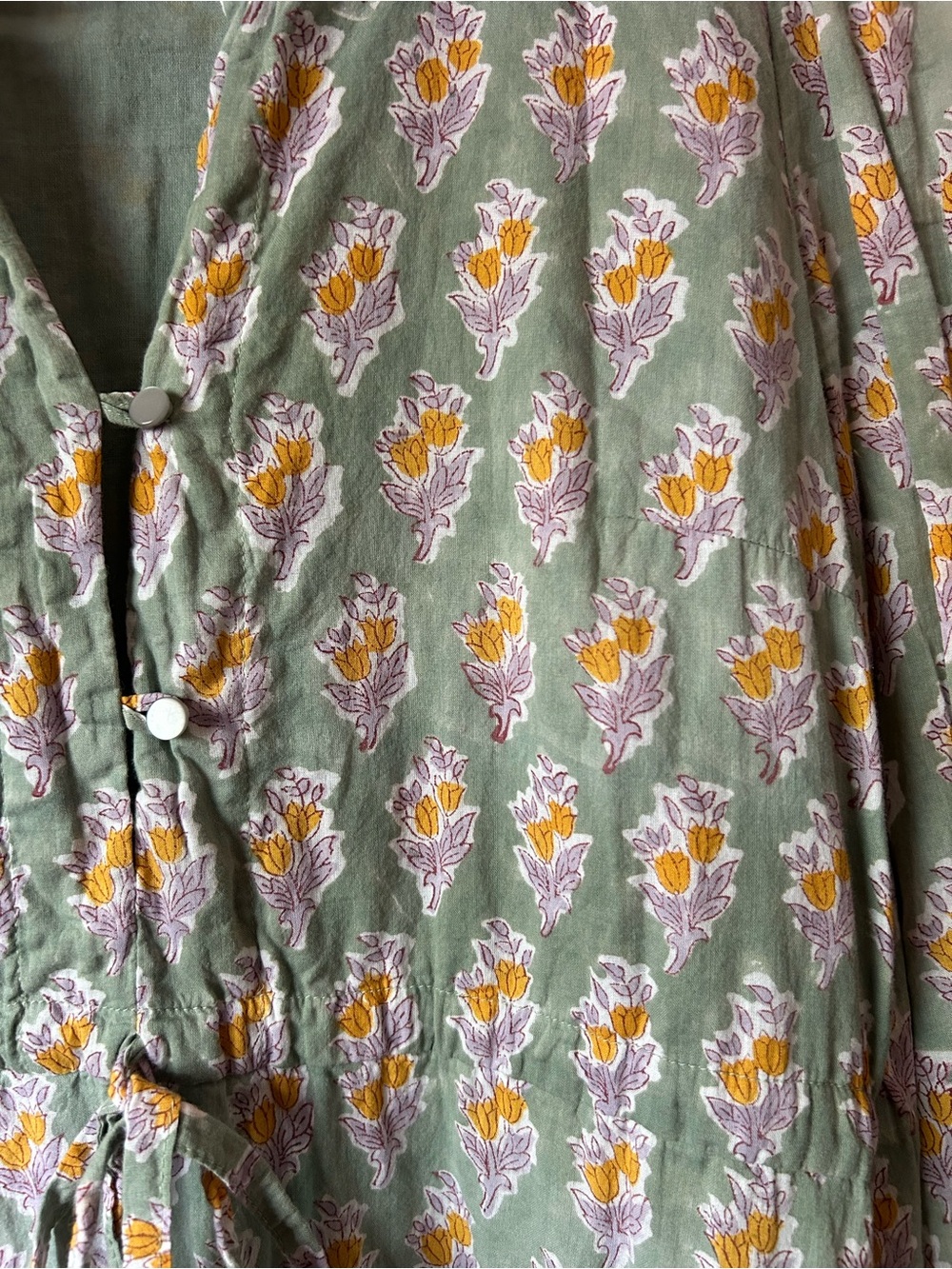 Emerson Fry Frances Dress in Harper Print Size Small Block Printed Maxi Boho - Picture 8 of 11